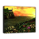 Eddies Sunset by Ave Cosgriff Hurley Deluxe Canvas 20  x 16  (Stretched)