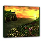 Eddie s Sunset by Ave Hurley - Deluxe Canvas 24  x 20  (Stretched)