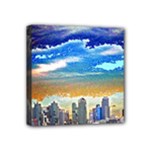 San Diego Skyline Mini Canvas 4  x 4  (Stretched)
