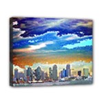 San Diego Skyline Canvas 10  x 8  (Stretched)