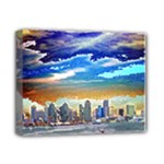 San Diego Skyline Deluxe Canvas 14  x 11  (Stretched)