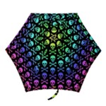 Rainbow Skull and Crossbones Mini Folding Umbrella
