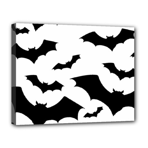 Deathrock Bats Canvas 14  x 11  (Stretched) from ArtsNow.com