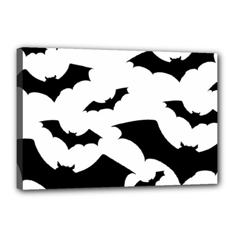 Deathrock Bats Canvas 18  x 12  (Stretched) from ArtsNow.com