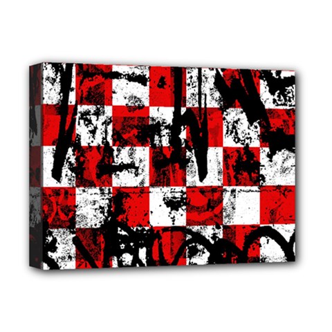 Emo Checker Graffiti Deluxe Canvas 16  x 12  (Stretched)  from ArtsNow.com