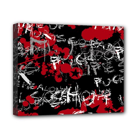 Emo Graffiti Canvas 10  x 8  (Stretched) from ArtsNow.com