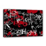 Emo Graffiti Canvas 18  x 12  (Stretched)