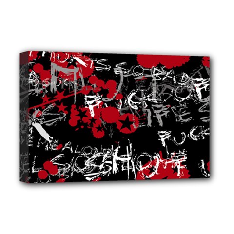 Emo Graffiti Deluxe Canvas 18  x 12  (Stretched) from ArtsNow.com