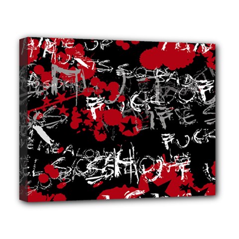Emo Graffiti Deluxe Canvas 20  x 16  (Stretched) from ArtsNow.com