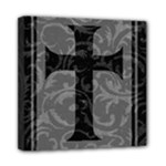 Gothic Brocade Cross Mini Canvas 8  x 8  (Stretched)