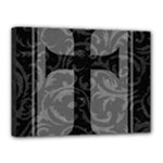 Gothic Brocade Cross Canvas 16  x 12  (Stretched)