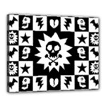 Gothic Punk Skull Canvas 20  x 16  (Stretched)