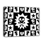 Gothic Punk Skull Deluxe Canvas 20  x 16  (Stretched)