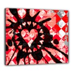 Love Heart Splatter Canvas 24  x 20  (Stretched)