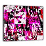 Pink Checker Graffiti Canvas 24  x 20  (Stretched)