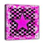 Pink Star Mini Canvas 8  x 8  (Stretched)