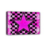 Pink Star Mini Canvas 6  x 4  (Stretched)