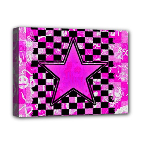 Pink Star Deluxe Canvas 16  x 12  (Stretched)  from ArtsNow.com
