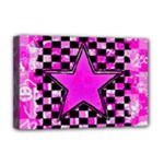 Pink Star Deluxe Canvas 18  x 12  (Stretched)