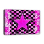 Pink Star Deluxe Canvas 18  x 12  (Stretched)