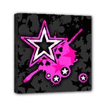 Pink Star Design Mini Canvas 6  x 6  (Stretched)