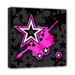 Pink Star Design Mini Canvas 8  x 8  (Stretched)