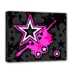 Pink Star Design Deluxe Canvas 20  x 16  (Stretched)