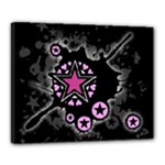 Pink Star Explosion Canvas 20  x 16  (Stretched)