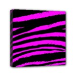 Pink Zebra Mini Canvas 6  x 6  (Stretched)