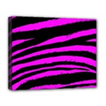 Pink Zebra Deluxe Canvas 20  x 16  (Stretched)