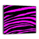 Pink Zebra Deluxe Canvas 24  x 20  (Stretched)