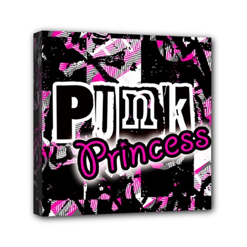 Punk Princess Mini Canvas 6  x 6  (Stretched) from ArtsNow.com