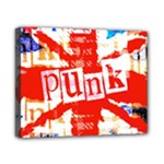 Punk Union Jack Canvas 10  x 8  (Stretched)