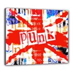 Punk Union Jack Canvas 24  x 20  (Stretched)