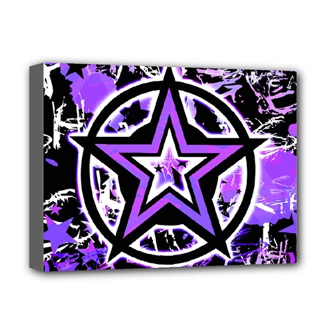 Purple Star Deluxe Canvas 16  x 12  (Stretched)  from ArtsNow.com