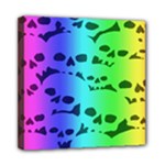Rainbow Skull Collection Mini Canvas 8  x 8  (Stretched)