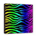 Rainbow Zebra Mini Canvas 8  x 8  (Stretched)