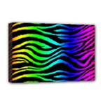 Rainbow Zebra Deluxe Canvas 18  x 12  (Stretched)
