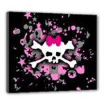 Scene Skull Splatter Canvas 24  x 20  (Stretched)