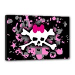 Scene Skull Splatter Canvas 18  x 12  (Stretched)
