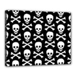 Skull and Crossbones Canvas 20  x 16  (Stretched)