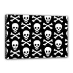 Skull and Crossbones Canvas 18  x 12  (Stretched)