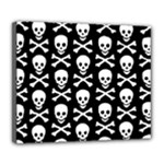 Skull and Crossbones Deluxe Canvas 24  x 20  (Stretched)
