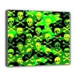 Skull Camouflage Deluxe Canvas 24  x 20  (Stretched)