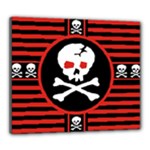 Skull Cross Canvas 24  x 20  (Stretched)