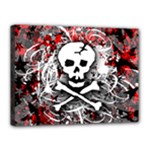 Skull Splatter Canvas 16  x 12  (Stretched)