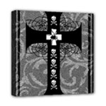 Spider Web Cross Mini Canvas 8  x 8  (Stretched)