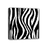 Zebra Pattern Mini Canvas 4  x 4  (Stretched)