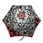 Skull Splatter Mini Folding Umbrella