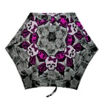 Skull Butterfly Mini Folding Umbrella